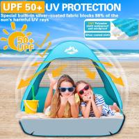 Carpa Playa Tienda de Campaña Playa Bebe UV 50 Sombrilla Pop Up 200*150*110 Cm 2-3 Personas Beach Tent Camping Playas Parques - details 1