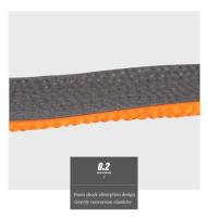 1 Par De Plantillas Deportivas Antideslizantes Con Almohadilla De Memoria Para Hombres Y Mujeres Para Zapatillas De Baloncesto Cuidado Del Pie - details 6