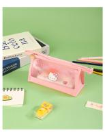 Bolsa De Maquillaje Impermeable Hello Kitty Para Mujer Organizador Coreano Estilo Solid Color Bolsa De Toallas Y Desechos - details 4