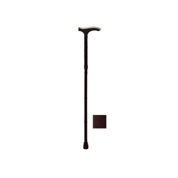 Prim Farma Muletilla Extensible Aluminio Negra Puño Blando Gris - Ligera y Resistente - 1