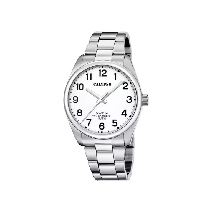 Reloj Calypso K5862/1 Hombre - Acero Inoxidable, 41mm, Blanco, Cuarzo - 1