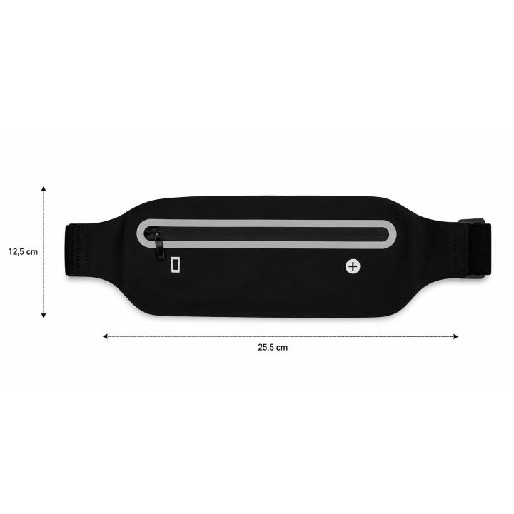 Riñonera Running Impermeable con Cremallera , Cinturón Deportivo Ultraligero para Móvil, Audífonos, Llaves y Tarjetas, Banda Ajustable Reflectante para Correr, Caminar, Gimnasio, Ciclismo y Senderismo.