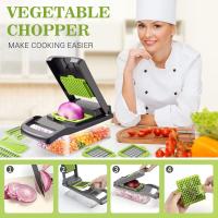 Mandolina 16 En 1 Cortador De Verduras Y Frutas Cortador De Tomates Y Zanahorias Rascar Queso Y Ensalada Herramienta De Cocina Ecológica Plástico - details 8