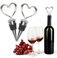 Tapa De Vino En Forma De Corazón Para Botella De Vino Tinto Y Champán Regalos De Boda Accesorios De Bar Hecho De Aleación De Zinc - details 4