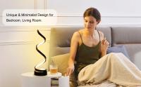 Lámpara De Mesa Para Dormitorio Luz De Noche Moderna LED Ajustable Para Sala De Estar Oficina Con Soporte Para Teléfono Móvil - details 1