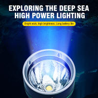 BORUiT Linterna De Buceo LED 2000LM P50 IPX8 Impermeable 100M Luz Súper Brillante Para Pesca Submarina Y Diversión Submarina - details 4