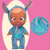 Bebés Llorones Disney Stitch, Muñeco Bebé Inspirado en Stitch de Disney, Vestido con su Pijama Azul Personalizado y Llora Lágrimas de Verdad, Juguete para Niñas y Niños de 18+ Meses - details 2