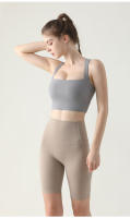 Sudadera De Yoga Para Mujer Verano Nueva Chaleco Deportivo Antigolpes Transpirable Rápido Secado Top Corto Cross Back Fitness - details 10