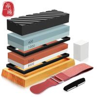 Juego De Piedra De Afilar Cuchillo Profesional Doble Cara Piedra De Afilado Con Base De Bambú Guía De Ángulo Piedra De Agua Multifuncional Para Cocina - details 1