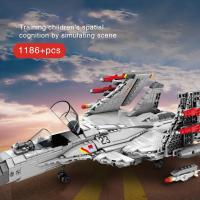 Modelo De Avión De Combate J-15 Portaviones Chino 1186 Piezas Para Niños Juguetes Educativos De Construcción Para Niños Mayores De 6 Años - details 0