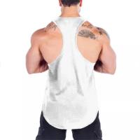 Camiseta Deportiva Sin Mangas Para Hombre Estilo Fitness Y Gimnasio Secado Rápido Transpirable Verano Y-Back Mesh Para Ejercicio Y Musculación - details 12
