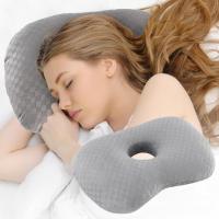 Almohada Protectora Para El Oído Para Dormir De Lado 100% Poliéster Con Agujero Para El Oído Cómoda Protección De Orejas - details 1