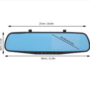 Aumotop Dash Cam, cámara de coche con visión 1080P, lente de grabadora de conducción DVR, grabadora de vídeo con pantalla táctil, grabadora de conducción con espejo retrovisor - details 8