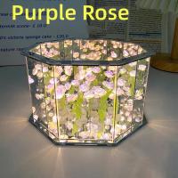 Lámpara De Espejo En Forma De Tulipán DIY Iluminación Nocturna 3D Hecha a Mano Regalo De Cumpleaños Con Luz LED - details 13