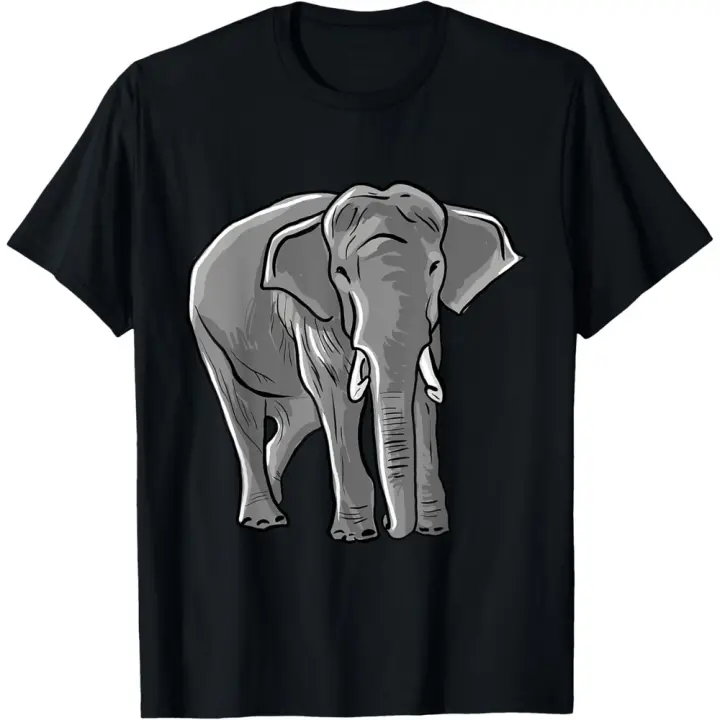 Camiseta de Manga Corta, 100% Algodón, Ropa Unisex para Hombres y Mujeres en 5 Tallas, Camiseta Negra, Cuello redondo con estampado. - 1