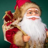 Figura De Santa Claus De Navidad Muñeco De Peluche Hecho a Mano Con Bolsa De Regalos Adornos Para El Hogar Y Decoraciones De Fiesta De Navidad - details 2