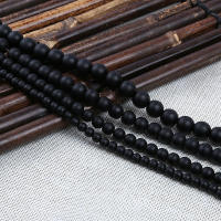 Piedras De Onix Para Joyería 4/6/8/10/12mm Cuentas Redondas Engrosadas Negras Para DIY Pulseras Pendientes Collares Y Bolsos - details 0