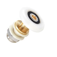 8 PCS Ruedas De Puerta Deslizante De Vidrio Para Ducha Y Baño Pulgones De 20/23/25/27mm Cuentas Centrífugas Para Armario Deslizante Material De Latón - details 2