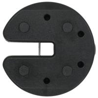 vidaXL Placas de peso para cenador 4 uds hormigón negro 220x50 mm - details 3
