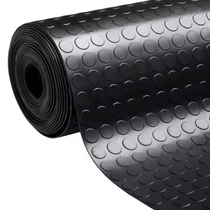 LILI HOME Alfombra Felpudo de Caucho con Lunares 140*100 Cm 1mm de Grosor. El diseño de lunares no solo es estéticamente atractivo, sino que también proporciona una superficie antideslizante, asegurando la seguridad de todos en tu hogar o lugar de trabajo - 1