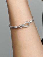 Pandora - Pulsera Pandora Moments with Cadena de serpiente y nude infinity-Plata de Lei - details 0