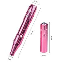 Kit De Maquinaria De Maquillaje Permanente Wireless Con Pluma Micropigmentación Para Tatuaje De Cejas Batería Doble Y 5pcs De Agujas De Tinta - details 5