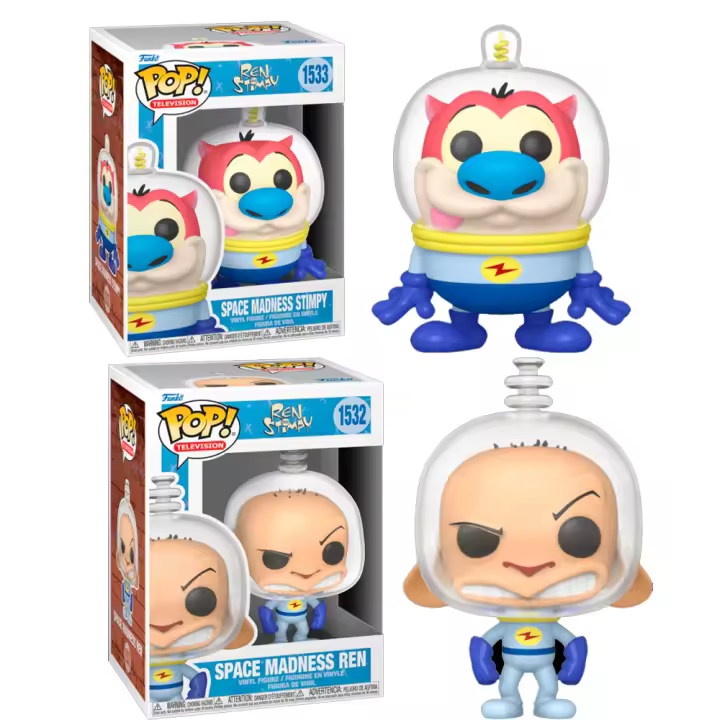 Funko Pack 2 funko  Ren Stimpy Space Madness Nickelodeon Rewind Funko Pop 1533 1532 - 1