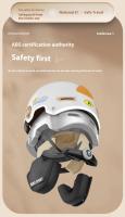 Casco De Motocicleta Eléctrico Con Protección De Orejas Certificado Dot Seguridad Universal Para Todas Las Estaciones Medio Para Adultos Estilo Medio Con Orejas De Gato - details 5
