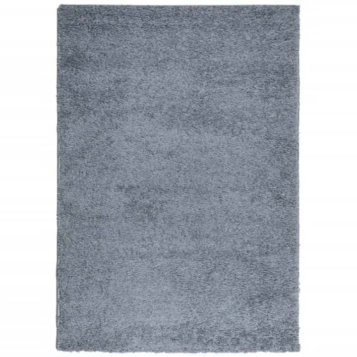 vidaXL Alfombra peluda de pelo largo moderna PAMPLONA 120x170 cm Color Antracita,  Beige,  Crema y mas Alfombras de área  Alfombra de Piso para Sala de Estar Dormitorio Habitación Salón - 1