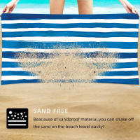 Toalla de playa con protección solar UPF50+, bolsa de malla, toalla deportiva estampada de microfibra, toalla de baño absorbente - details 8
