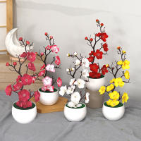 Planta Artificial De Bonsái De 30 Cm Arbol Simulación En Maceta Flores Falsas Ornamentos De Mesa Para Decoración De Hogar Y Jardín De Hoteles - details 5