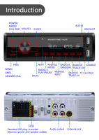 BQCC 1 Din Estéreo De Coche Con Pantalla Táctil BT MP3 Carga Rápida FM Dual USB AUX Luces Coloridas Juego Handsfree Multimedia - details 14