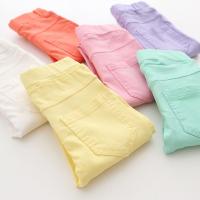 Pantalones De Niñas Moda Primavera Verano Colores Caramelo Pantalones De Lápiz Para Niños Niñas Coton Y Poliéster Talla Media - details 1