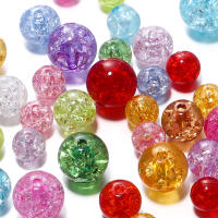 20-30pcs De Cuentas De Acrílico Cristal Rotas De 8/10/12mm Colores Variados Para Hacer Joyas Pulseras Y Collares DIY - details 0