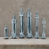 Juego De Tornillos De Anclaje Para Pared De Acero Con Recubrimiento De Zinc Molly Hollow Drive Soporte Metálico Para Drywall Fuerte Y Duradero - details 0