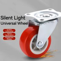 Ruedas De Silla De Tren De PVC Rojo 1.5" 4/8PCS Resistentes Al Desgaste Y Silenciosas Ruedas Giratorias Universales Para Muebles - details 0