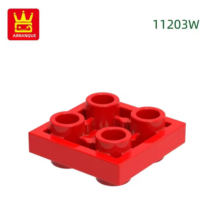 Bloques De Construcción Compatible Con Legos 157Pcs 2x2 Doble Lado 4 Agujeros Accesorios Para MOC Juguetes Para Niños Regalo Caja - 1