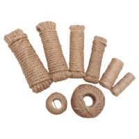 Cordón De Jute Natural Para Gatos Y Mascotas 10/50/100 Metros Hilo De Jute Para Rascado De Gatos Cinta De Lona Para Empaquetado De Regalos Bodas Y Fiestas - details 10