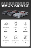 Coche De Modelo Deportivo AMG De Aleación Con Sonido Y Luz Regalo Adecuado Para Niños Decoración De Mesa a Escala 1:24 Para Jóvenes - details 1
