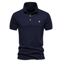 2024 Primavera y novedad de verano, POLO deportivo de solapa de algodón puro para hombre, camisa POLO de talla europea, camiseta de manga corta bordado informal a la moda para hombre - details 4