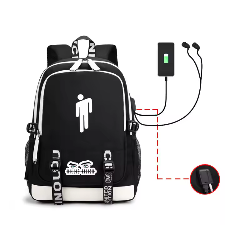 Mochipa de Lona informal de carga USB - 1