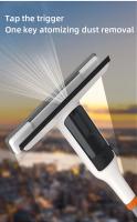 Limpia Ventanas Doble Cara Con Rojellador Y Botella De Spray Herramienta De Limpieza Para Vidrio Exterior Con Mango De Aluminio - details 4