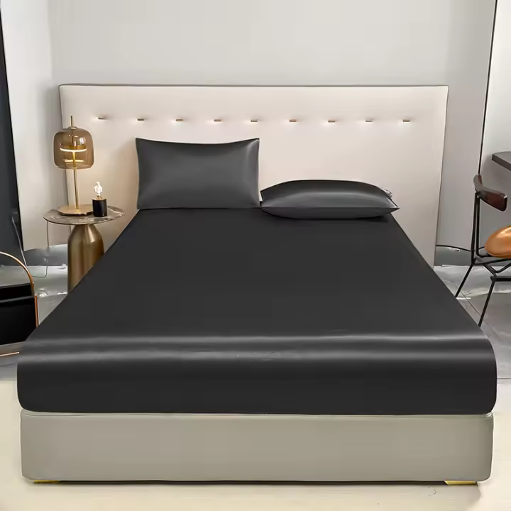 Sábana Adaptativa Impermeable Con Banda Elástica Para Cama En Negro Oro Blanco Antideslizante Cubierta De Matraces Para Adultos (Necesidad De Pedir Almohada) - 1