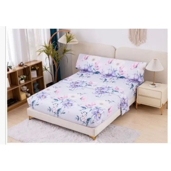 Juego de sábanas Verano 100% Microfibra (3 piezas) 1 sábana encimera +1  sábana ajustable + 1 fundas de almohada - 1