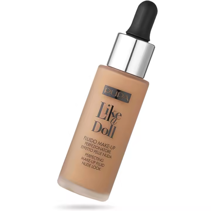 Pupa Milano Like A Doll Perfecting Make-up Fluid Nude Look Foundation Spf 15 040 Medium Beige 30 Ml - 1