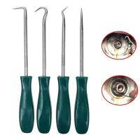 Juego De 4 Piezas De 135mm Herramientas De Reparación De Automóviles Con Gancho Corto Para Sellado De Aceite Y Guías Rojo Negro - details 0