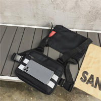 Bolsa De Pecho Multifuncional Para Hombres Y Mujeres En Tela Oxford Estilo Hip-Hop Callejero Con Cierre De Cremallera - details 1