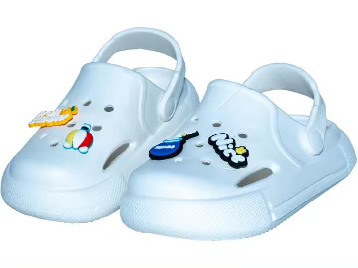 Zuecos Perforado EVA Infantiles Blanco Talla 26 Juguetes MOLA MOLA - 1