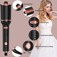 Rizador de Cabello de Iones Negativos - Varita Voluminizadora para Rizo Exuberantes y Flequillo, 32mm/25mm, Diseño Ergonómico, Solo para Cabello Seco, Enchufe Tipo-C, Acabado Metálico Brillante, Rizador Automático - details 12