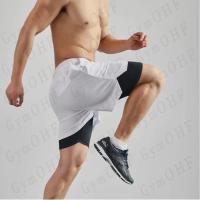 Nuevos Shorts De Playa Para Hombres Entrenamiento De Fitness Verano 2 En 1 Secado Rápido Gimnasio Correr Deporte Al Aire Libre Pantalones Cortos De Deporte Para Hombres - details 9